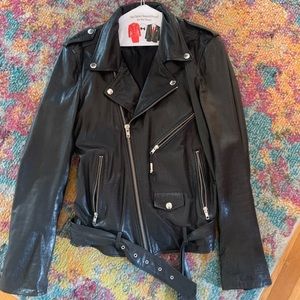 BLK DNM black leather jacket
